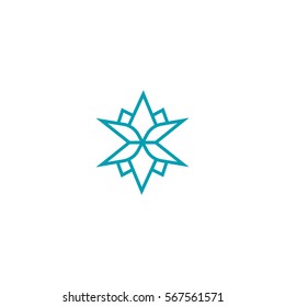   lotus flower logo template sign.
