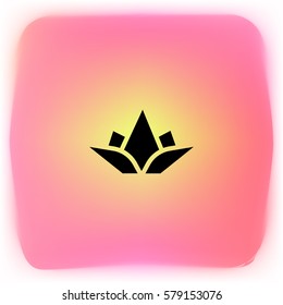   lotus flower logo template sign.