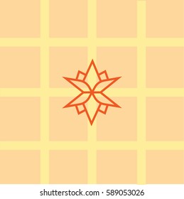   lotus flower logo template sign.