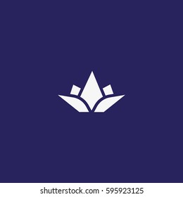   lotus flower logo template sign.