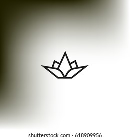   lotus flower logo template sign.