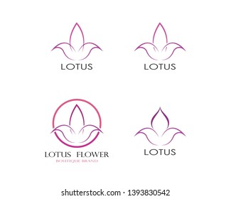 Lotus Flower Logo Template - Vector