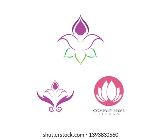 Lotus Flower Logo Template - Vector