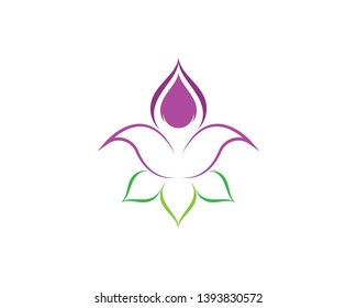 Lotus Flower Logo Template - Vector