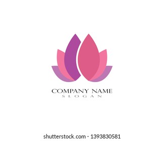 Lotus Flower Logo Template - Vector