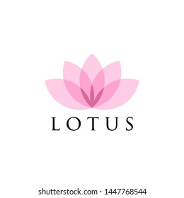 lotus flower logo template - vector