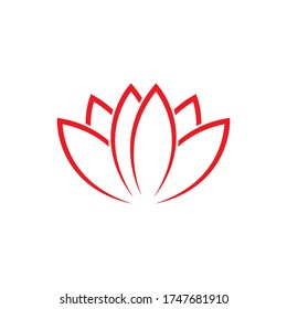 Lotus flower logo Template Vector 