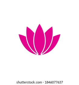 Vector de plantilla de logotipo de flor de Lotus 
