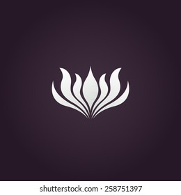 lotus flower logo vector