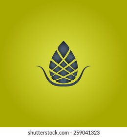 lotus flower logo vector