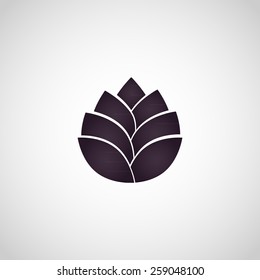 lotus flower logo vector