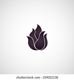 lotus flower logo vector