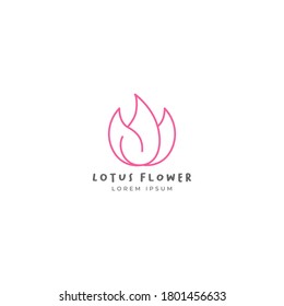 Lotus flower logo vector design template. Lotus luxury, elegant logo template.