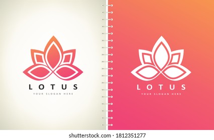 Lotus flower Logo, Vektordesign
