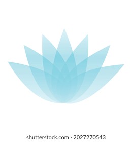 Lotus flower logo. Vector design template. eco, beauty, spa, yoga, medical companies.