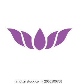 diseño vectorial del logo de la flor del loto