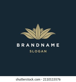 Lotus flower logo. Vector design template of lotus icons