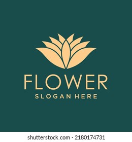 Diseño vectorial del logotipo de la flor Lotus, logotipo de belleza, logotipo de salón, logotipo de spa de belleza vectorial