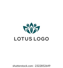 Lotus flower logo vector design template