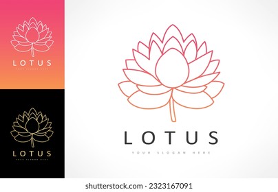 Lotus flower Logo, Vektordesign