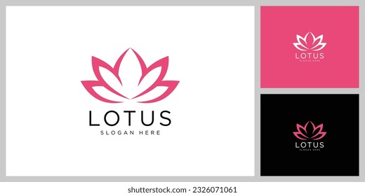 Lotus flower logo vector design