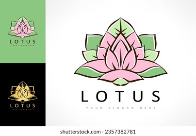 Lotus flower Logo, Vektordesign