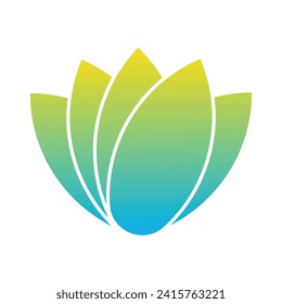 Lotus flower logo. Vector design template of lotus icons on dark and pink background in flat and outline style with golden effect for eco, beauty, spa, yoga, medical companies.