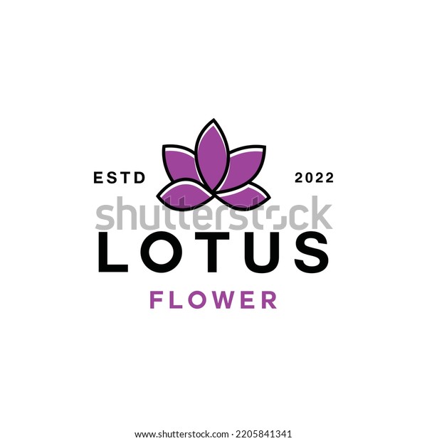 Lotus Flower Logo Vector Design Graphic Stock Vector Royalty Free 2205841341 Shutterstock 0954