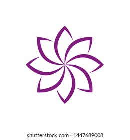 lotus flower logo vector icon design 