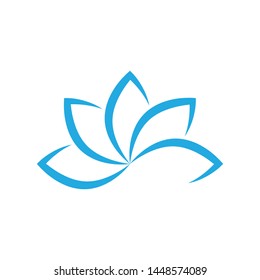 lotus flower logo vector icon design 