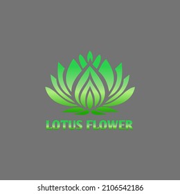 lotus flower logo vector with natural concept