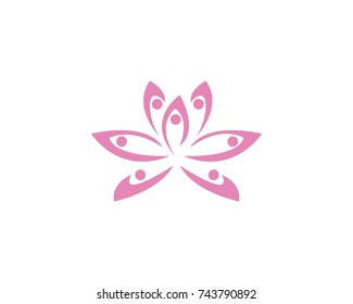 Lotus flower logos vector