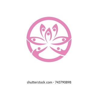 Lotus flower logos vector