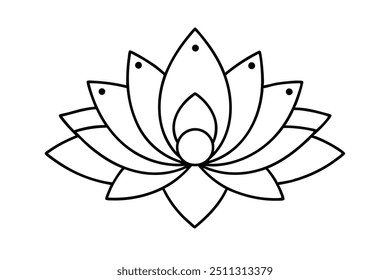 Lotus flower mandala design for relaxing creative art (5)