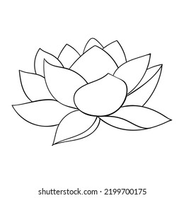 Lotus blüht offene Knospe. Lotus-Symbol für Einladungen und Karten, Visitenkarten