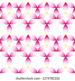 The Lotus flower is pink, geometric seamless pattern, vector