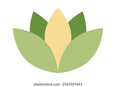 Lotus flower representation for yoga