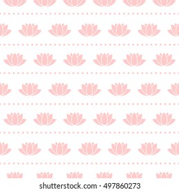 Lotus Flower Seamless Pattern