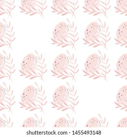 lotus flower seamless pattern trendy style with texture tablet painting Surface pattern design