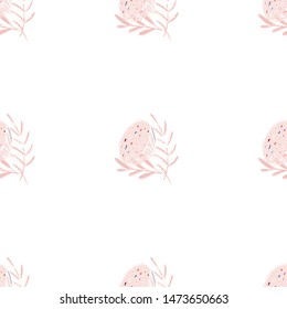 lotus flower seamless pattern trendy style with texture tablet painting Surface pattern design
