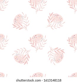 lotus flower seamless pattern trendy style with texture tablet painting Surface pattern design