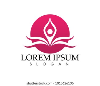 Lotus Flower Sign for Wellness, Spa and Yoga