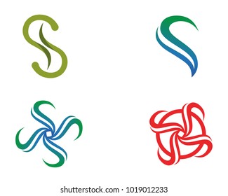  Lotus Flower Sign for Wellness, Spa and Yoga. Vector Illustration
