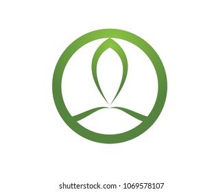 Lotus Flower Sign for Wellness, Spa and Yoga. Vector Illustration
