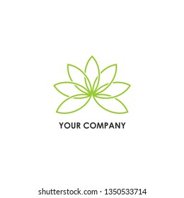 lotus flower simple logo design