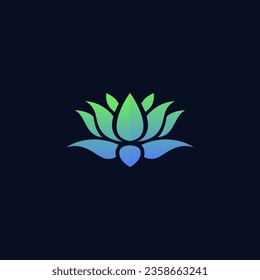 Lotus Flower Simple Logo. Lotus Icon Design