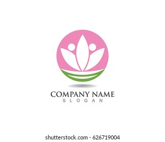 Lotus flower spa logo