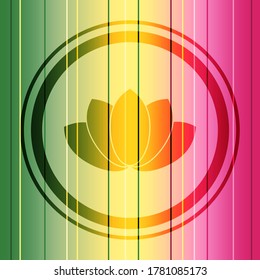 Lotus flower symbol. Design element for branding