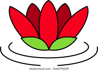 The lotus flower symbolizes purity, peace, and enlightenment in many religions. As a spiritual symbol, it grows amidst darkness, blooming with pure beauty.