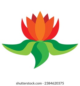 lotus flower vector animated image